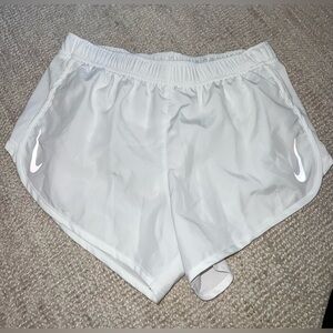 White & Black Nike Women’s Tempo Running Shorts